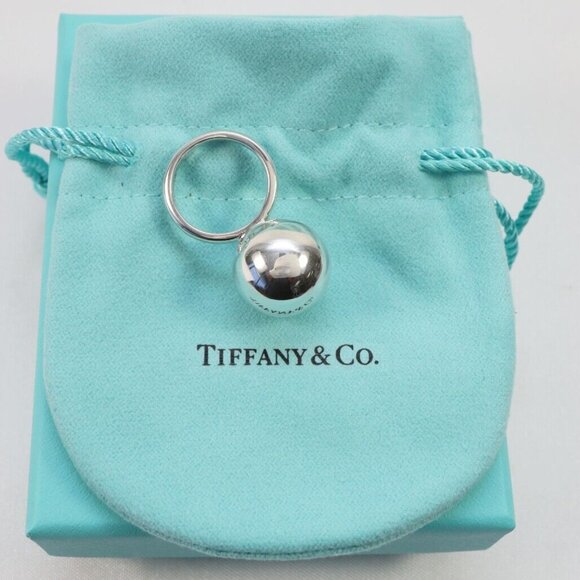 Tiffany & Co., New HardWear Silver Ball Ring - Picture 1 of 3